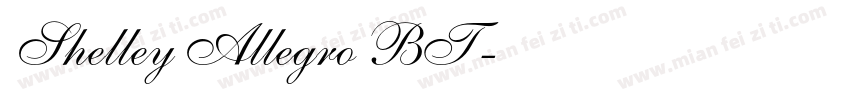 Shelley Allegro BT字体转换